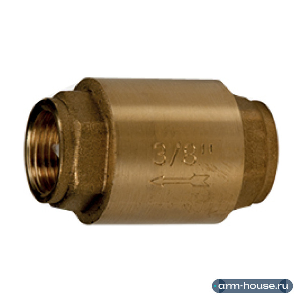 Клапан обратный дисковый муфтовый Giacomini R60 1 1/2" ВВ, 10 бар, латунь