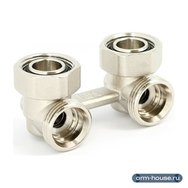 Узел нижнего подключения угловой Uni-Fitt 3/4" EK х 3/4" EK радиаторный (193N3300)