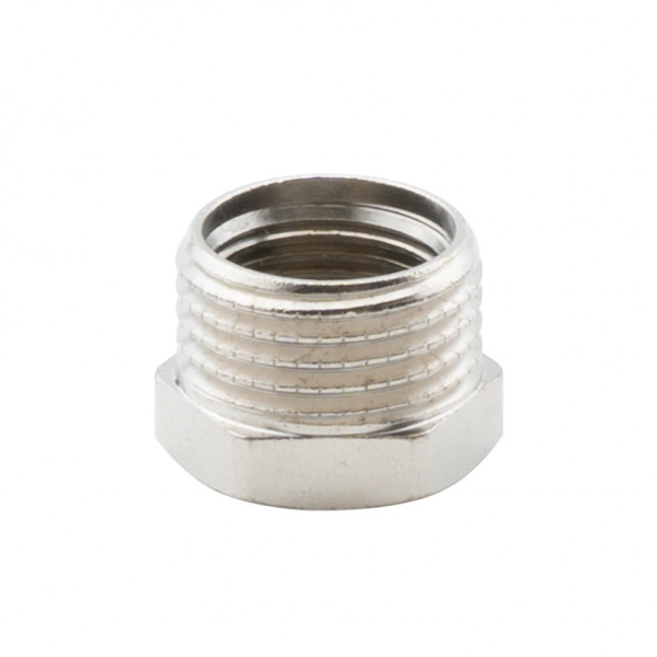 Футорка 1/2" х 3/8" НР-ВР, никелированная Alato, арт. 0122-1510