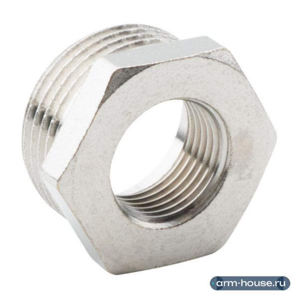 Футорка 1" х 1/2" НР-ВР, никелированная Alato, арт. 0122-2520