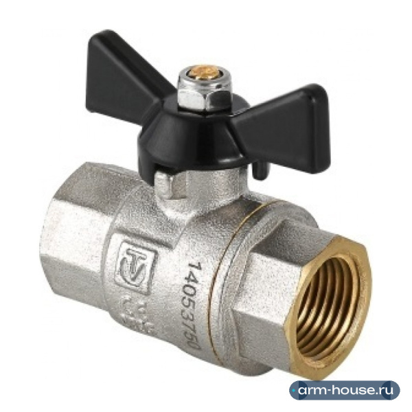 Кран шаровой Valtec Perfect 3/4" ВР/ВР ручка-бабочка (арт. VT.317.N.05)