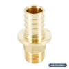 Переходник НР РЕХАУ RAUTITAN MX, 25-R 1/2", DZR латунь, (MX)