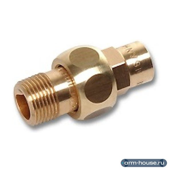 Сгон SANHA 4331g, 35x1 1/4", бронза, с плоским уплотнением, НР