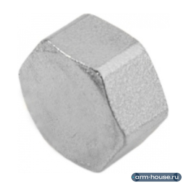 Заглушка Stout 1/2" ВР с внутренней резьбой никелированная латунная SFT-0027-000012