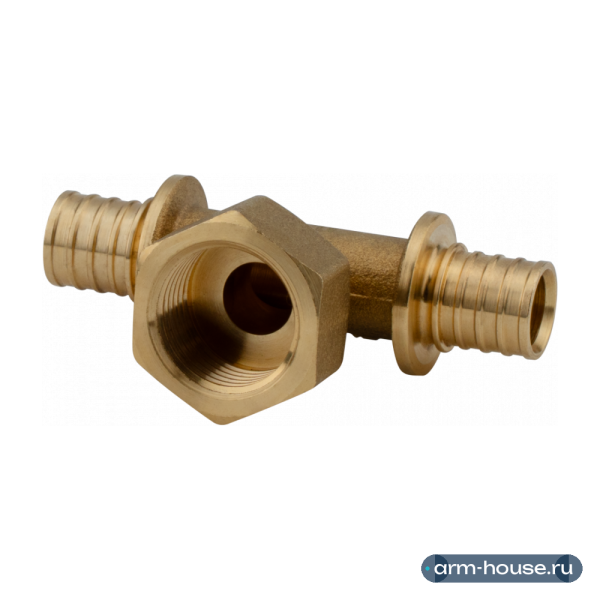 Тройник переходник латунный 16 x 1/2" x 16 Alato