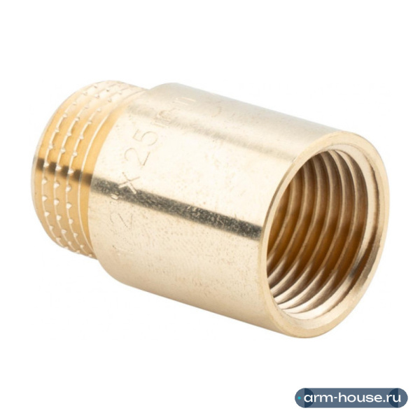 Удлинитель 1/2" х 25 мм ВР-НР, латунный Alato