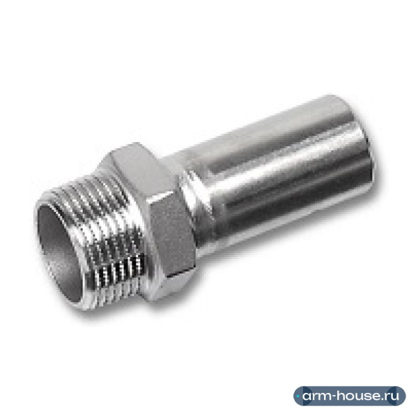 Ниппель переходной SANHA 9280G, 22 x 3/4" (НР), нержавеющая сталь, НПр-НР