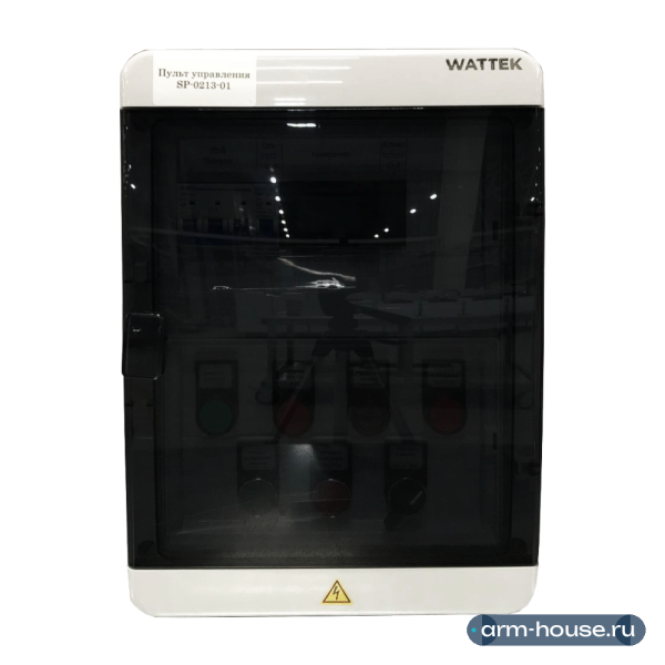 Пульт Wattek управления скважинным насосом 380В, 2.5-4А, 1.4кВт, SP-0213-04 (диспетчеризация RS485, аварийные сухие контакты, возможность работы с электродными датчиками)