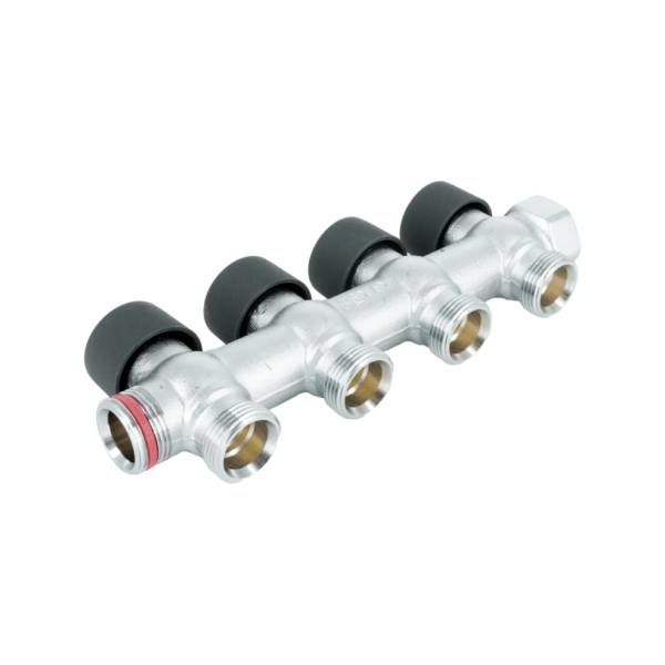 Коллектор распределительный Rehau RAUTITAN G 3/4"х3/4" EK, 4 отвода, с регулировкой