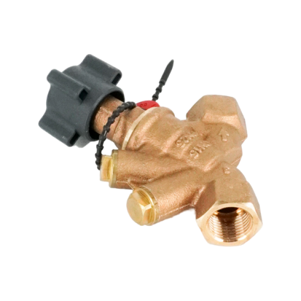 Вентиль запорный, Oventrop, Hydrocontrol ATR, без преднастройки, DN-15, 1/2", ВВ, PN, бар-25, T°C -от -20 до +150, бронза, с присоединительными отверстиями для измерительной техники "classic" (закрыты заглушками)