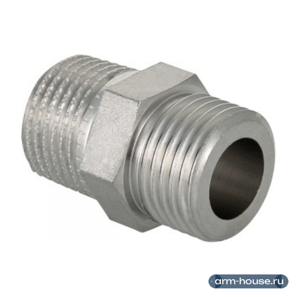 Ниппель прямой Valtec 1/2"х1/2" НР/НР (фитинги из нерж. стали серии VTi.582.I)