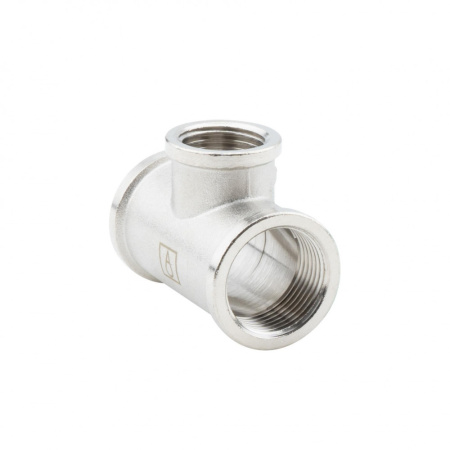 Тройник переходной 3/4" х 1/2" х 3/4" ВР-ВР-ВР, никелированный Alato