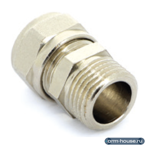 Муфта обжимная Uni-Fitt 16х1/2" НР для металлопластиковых труб фитинг
