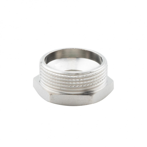 Футорка 1 1/2" х 1/2" НР-ВР, никелированная Alato