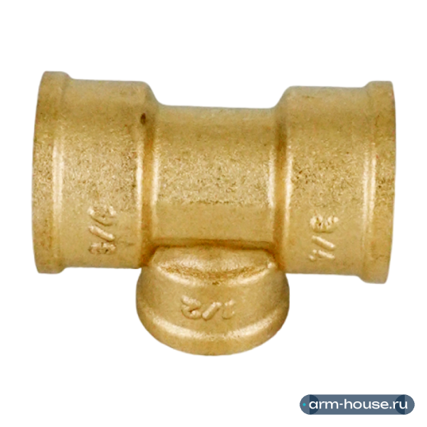 Тройник переходной ВВВ ELSEN Metalit, 3/4"х1/2"х3/4", латунь