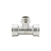 Тройник переходной 3/4" х 1/2" х 3/4" ВР-НР-ВР, никелированный Alato