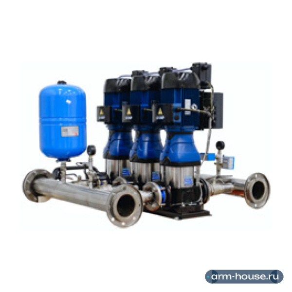 Насосная установка CNP Aikon PBS2CDM3-4C16LS повышения давления, с частотным преобразователем PD ES и автоматическим выключателем, 0,37 кВт