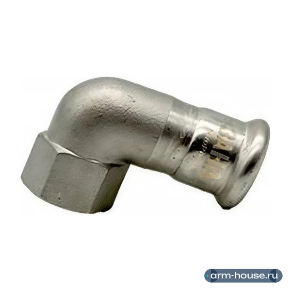 Угол 90° SANHA NiroPress, 22 x 3/4", AISI 316L, ВПр-ВР