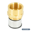 Соединение прессовое Oventrop Cofit P, 40 x 3,5 x 1 1/4", латунь, ВР