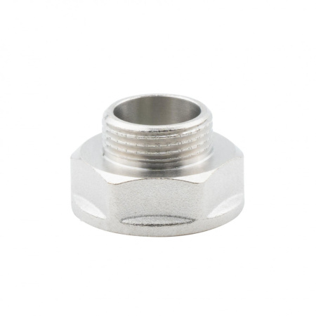 Переходник 1" х 3/4" ВР-НР, никелированный Alato