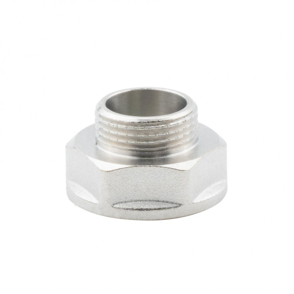 Переходник 1" х 3/4" ВР-НР, никелированный Alato