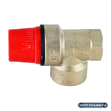 Клапан предохранительный мембранный ELSEN ESV08 1/2"х3/4" ВВ 8 бар, латунь