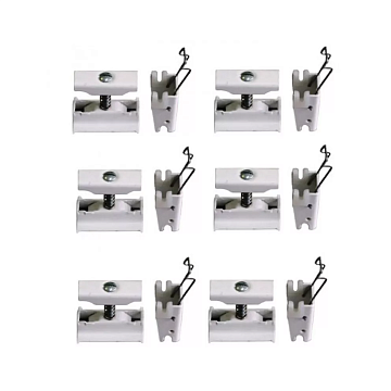 Комплект крепления Zehnder Set CVD (6xBH+CVD1), цвет RAL 9017 matt/9217