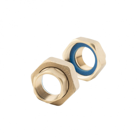 Гайка для насоса 1 1/2" x 1" (в паре)ВР-ВР, латунная Alato