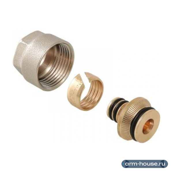 Фитинг коллекторный VALTEC 20 (2,0) x 3/4" Евроконус для металлополимерной трубы (VT.4420.NE.20)
