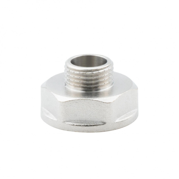 Переходник 1" х 1/2" ВР-НР, никелированный Alato