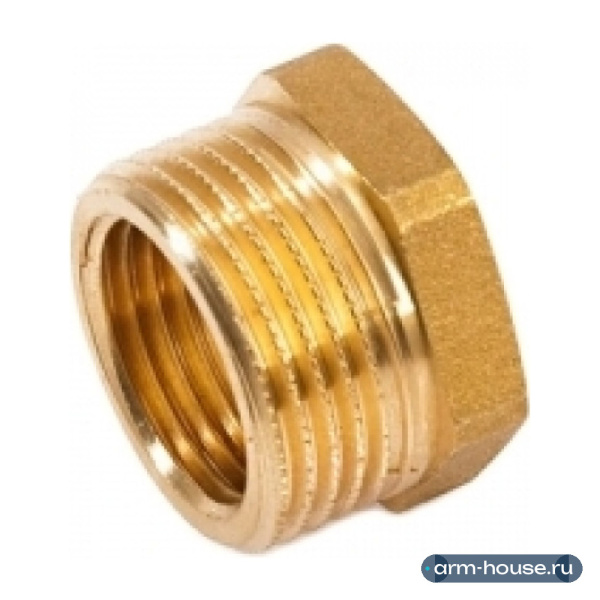 Футорка Stout 3/4"х1/2" НР/ВР с наружной/внутренней резьбой латунная SFT-0028-003412