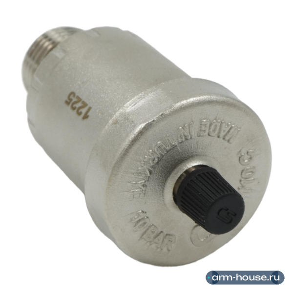 Воздухоотводчик автоматический ELSEN с отсекающим клапаном 1/2", 10 бар, латунь