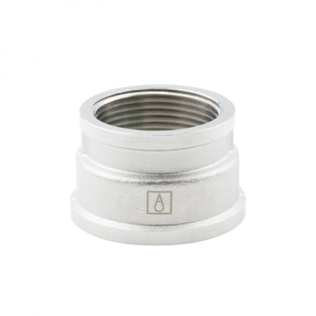 Муфта переходная 1 1/2" х 1 1/4" , ВР-ВР, никелированная Alato
