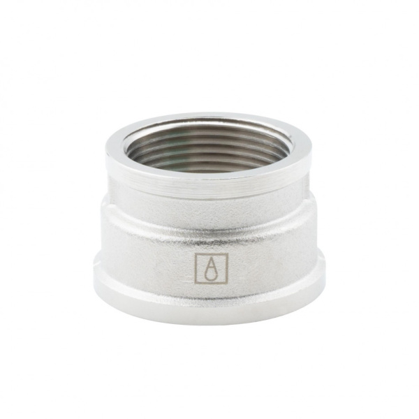 Муфта переходная 1 1/2" х 1 1/4" , ВР-ВР, никелированная Alato