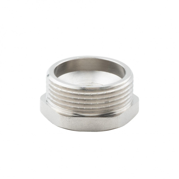 Футорка 1 1/4" х 1/2" НР-ВР, никелированная Alato
