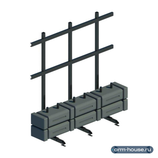 Каскадная установка MSYSTEMS, 3 выхода. 1"1/2"
