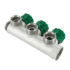 Коллектор модульный ELSEN 3/4"х3/4" EK, 3 контура, с вентилями 90°, латунь TIN