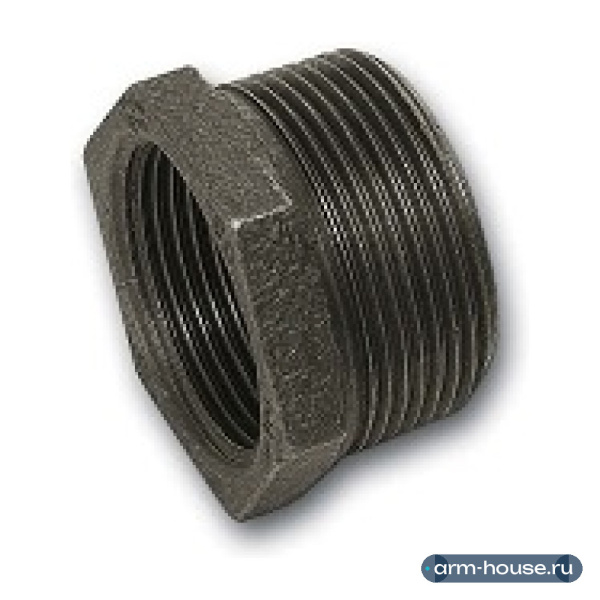 Ниппель редукционный SANHA, 1 1/2" x 3/8", чугун оцинкованный, 241#