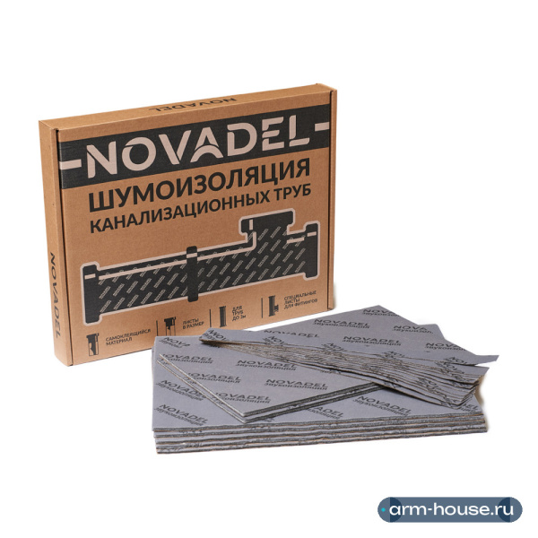 Шумоизоляция канализационных труб TONLOS NOVADEL PIPE
