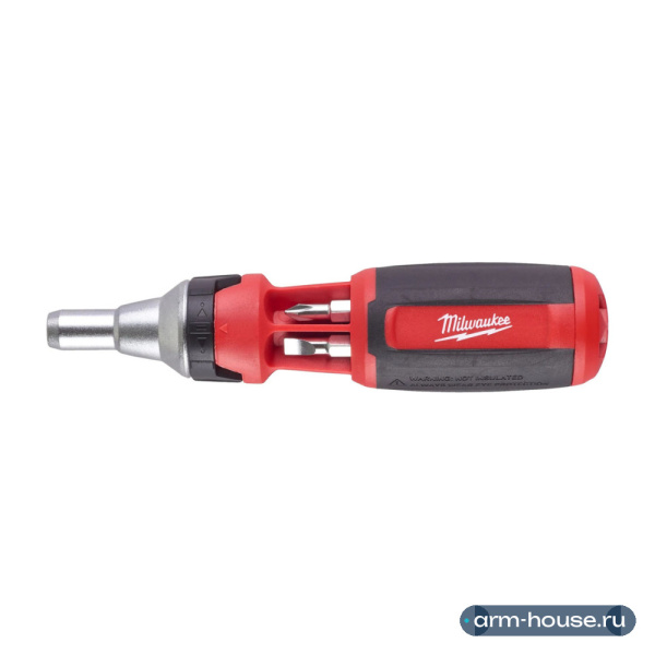 Отвертка Milwaukee с трещоткой 9 в 1 (PH1/PH2/PZ1/PZ2/T15/T20/SL 5.5)
