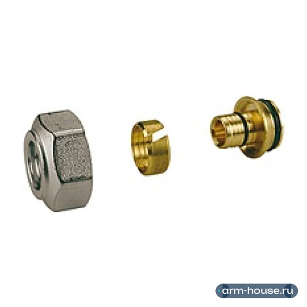 Переходник Giacomini R179E, (16x2)х1/2", латунь