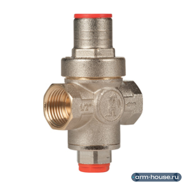 Редуктор давления поршневой компактный Giacomini R153C 1/2" ВВ, 1-5.5 бар, хром