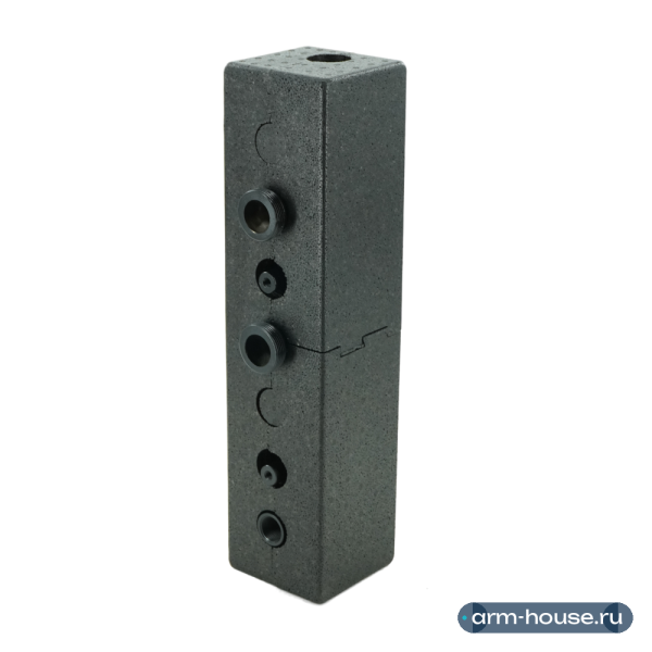 Гребёнка, ELSEN, DN25, подключение-1 1/2", 2 контура, размер отвода-1 1/2", мощность, кВт-82, расход-3,5 м3/ч, PN, бар-6, T°C -от +2 до +110, с теплоизоляцией