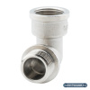 Угольник 1/2" ВР-НР, никелированный Alato