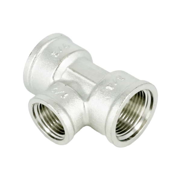 Тройник переходной ВВВ ELSEN, 3/4"х1/2"х3/4", TIN латунь