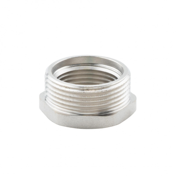 Футорка 1 1/4" х 1" НР-ВР, никелированная Alato