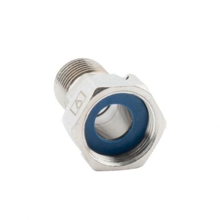 Американка с накидной гайкой 1/2" НР-ВР, никелированная Alato