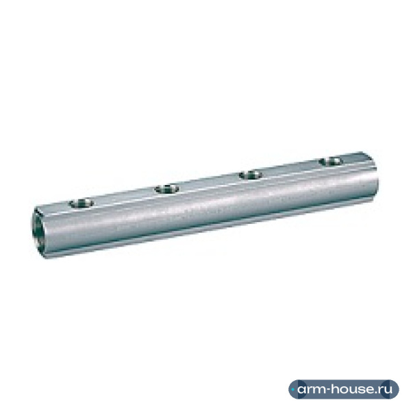 Коллектор распределительный Giacomini R582A 1 1/4"х3/4", 6 контуров, ВР