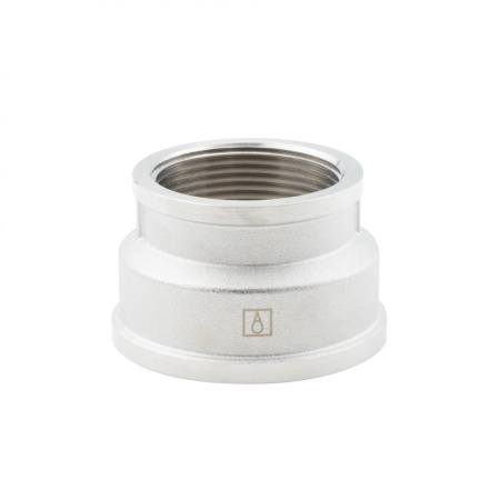 Муфта переходная 2" х 1 1/2" , ВР-ВР, никелированная Alato