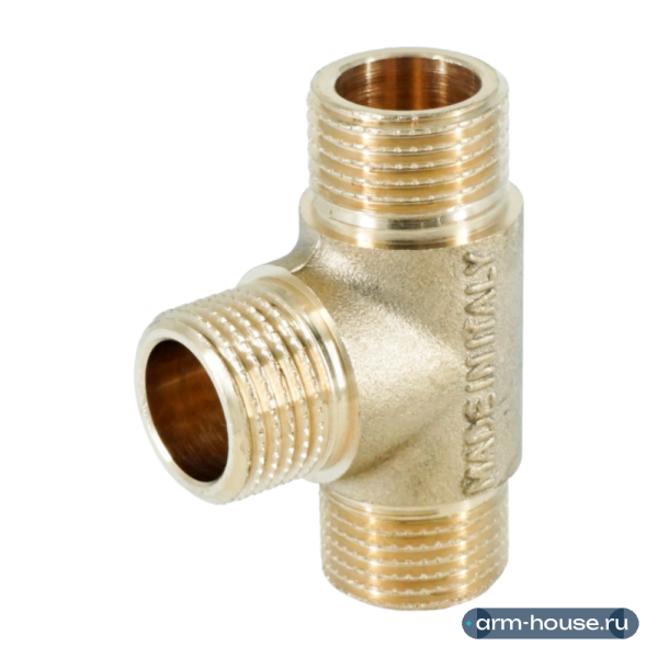 Тройник равнопроходной ННН ELSEN Metalit, 1/2", латунь